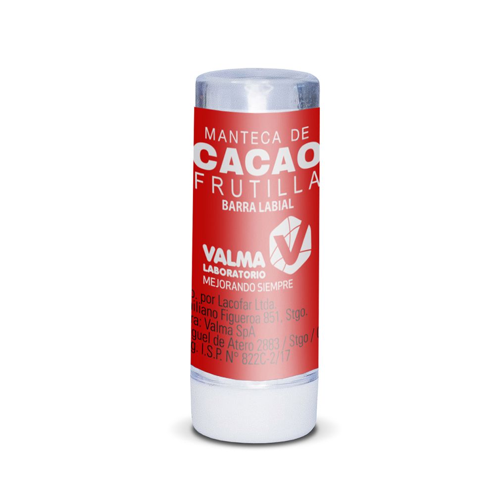 Manteca de Cacao Sabor Frutilla VALMA